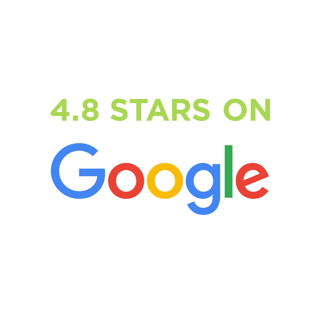 4.8 stars on google 4.8 stars on google